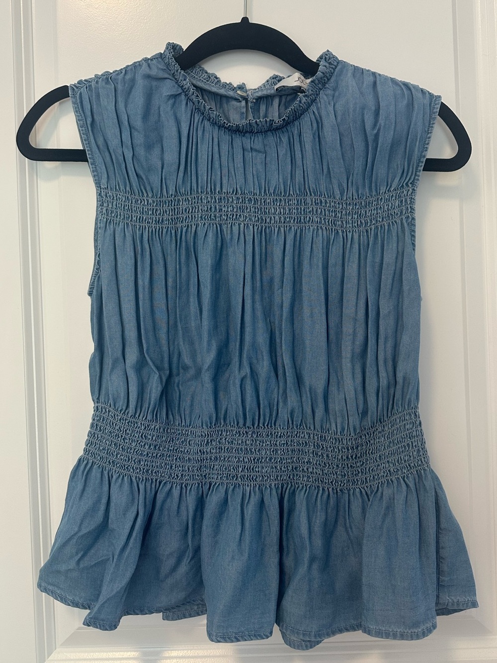 Chambray Sleeveless Top